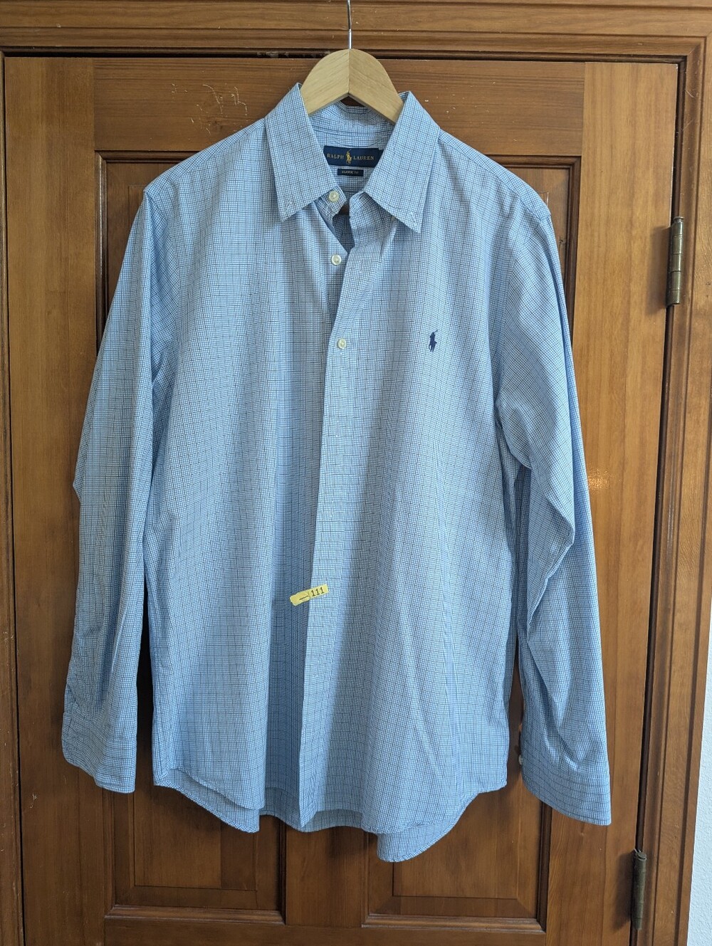 Ralph Lauren Light Blue Plaid Dress Shirt